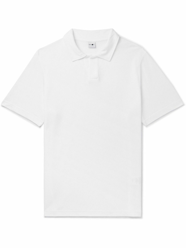 Photo: NN07 - Ross Cotton and Modal-Blend Polo Shirt - White
