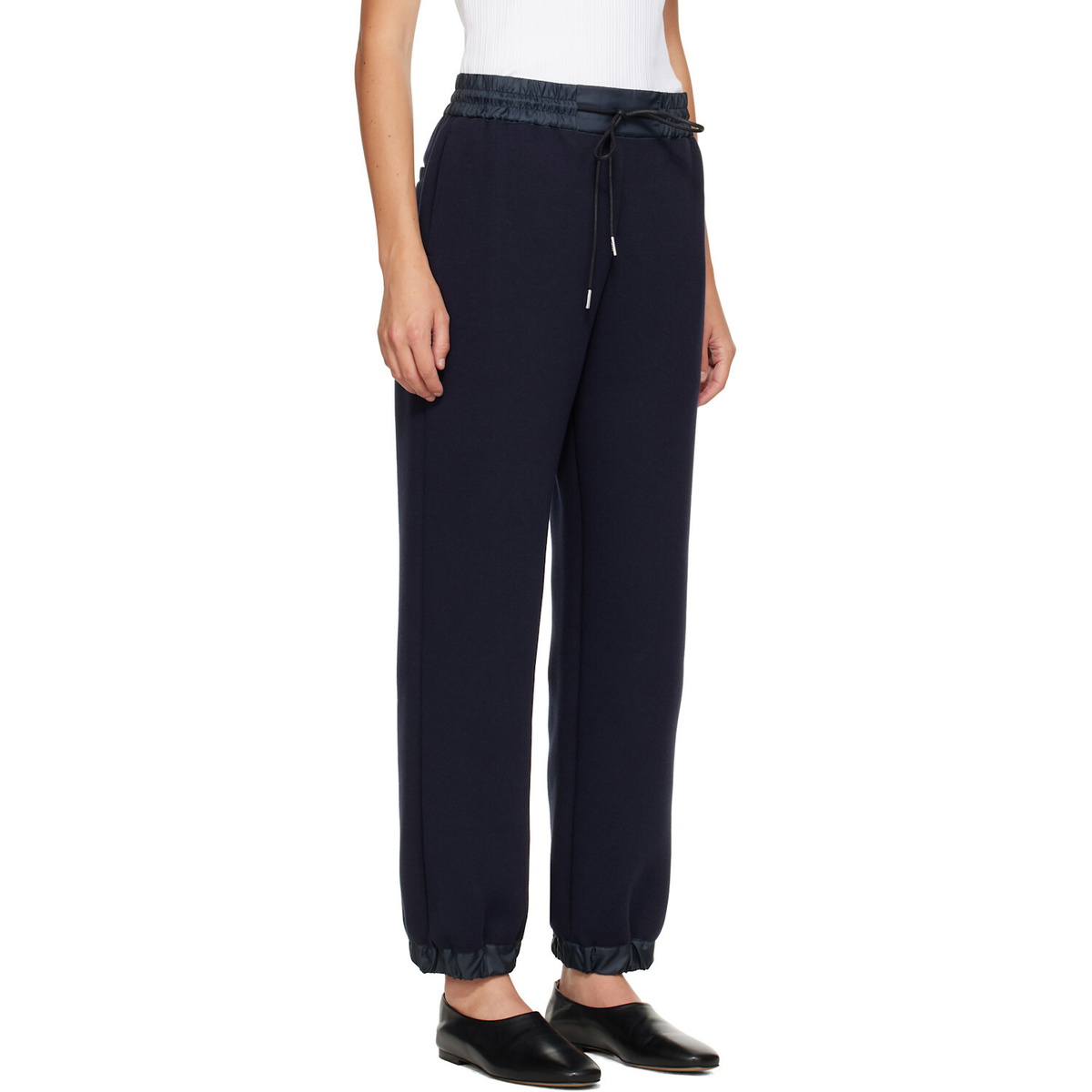 sacai Navy Sponge Sweatpants
