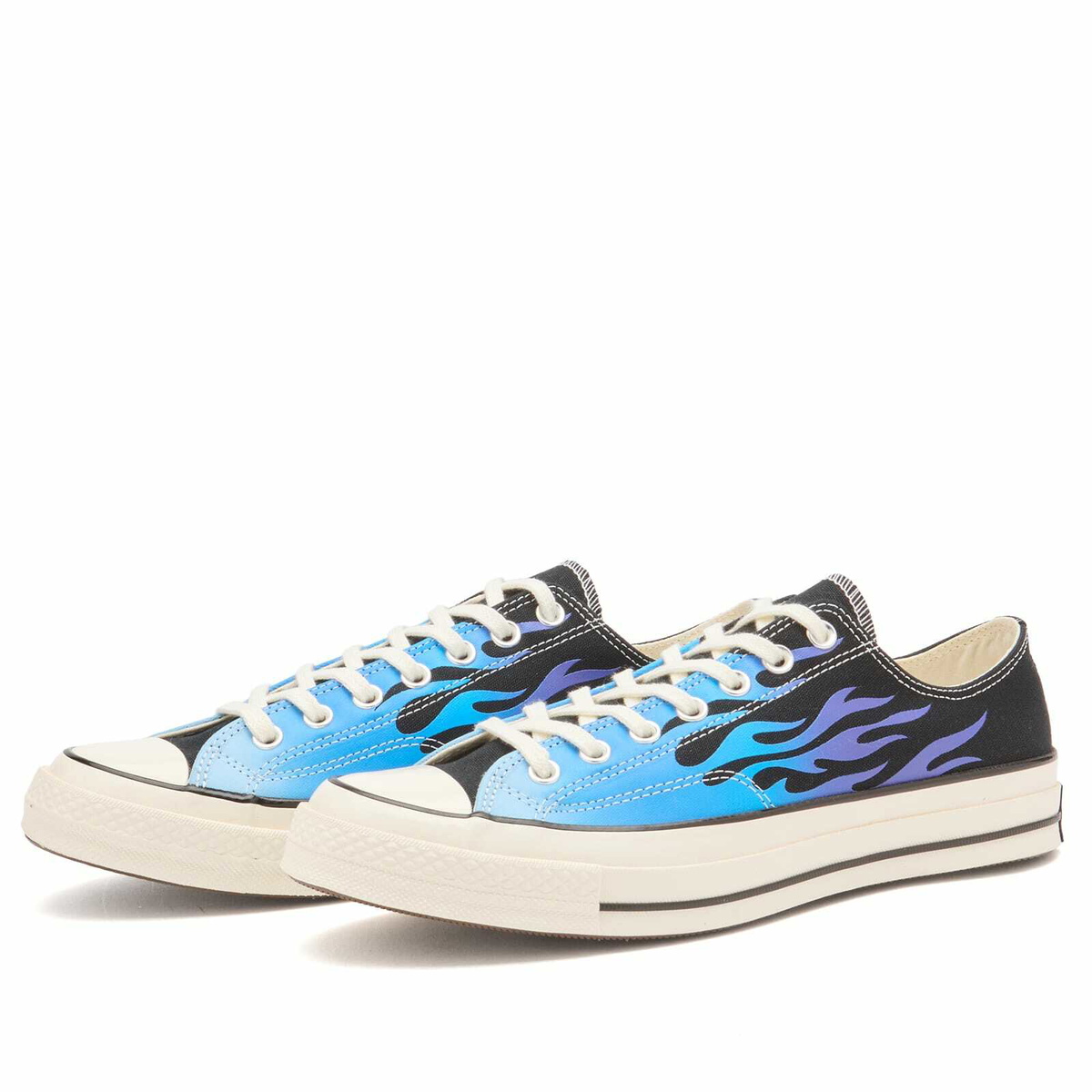 Converse Chuck Taylor 1970s Ox Flames Sneaker in Black/Blue/Cobalt