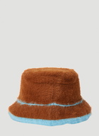 Le Bob Neve Fluffy Bucket Hat in Brown