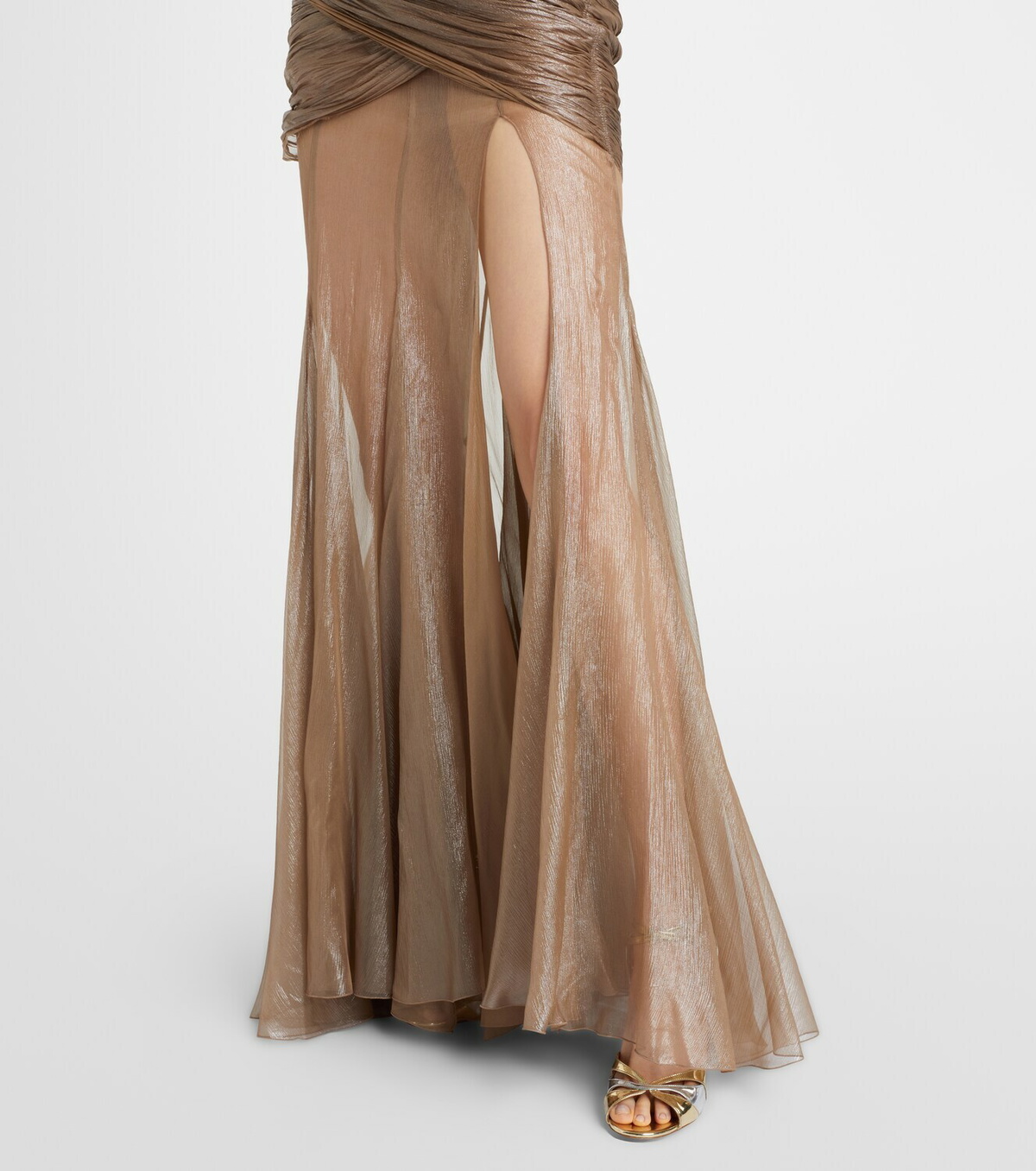 Maria Lucia Hohan Marimar one-shoulder silk bustier gown