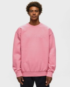 Jw Anderson Logo Embroidery Sweatshirt Pink - Mens - Sweatshirts