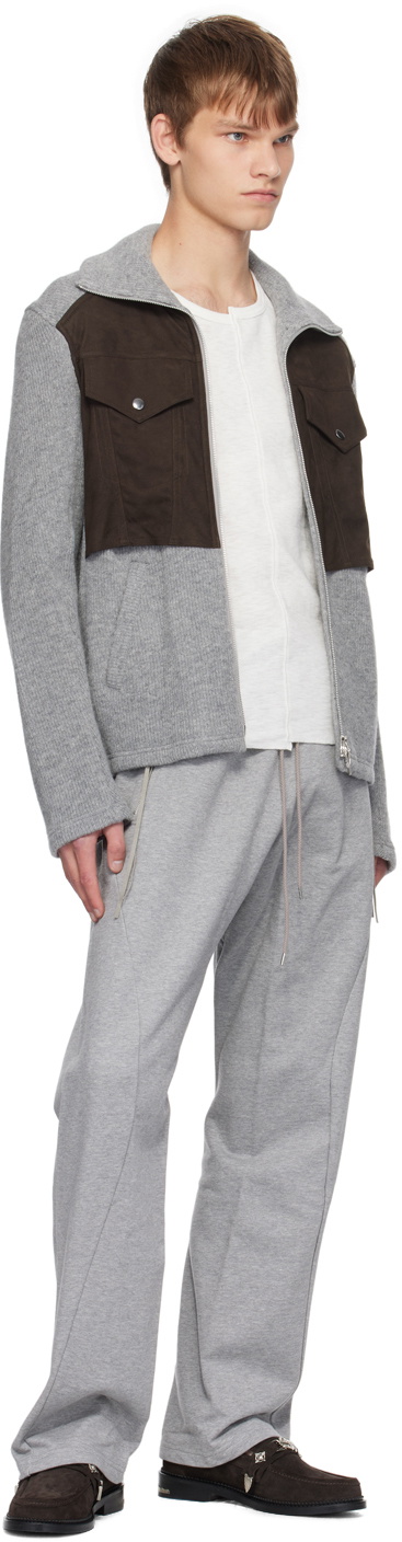 NVRFRGT White Asymmetric Long Sleeve T-Shirt