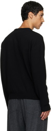 Solid Homme Black Wool Sweater