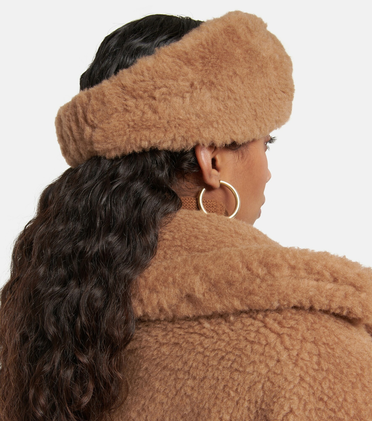 ★Max Mara★Ovidio キャメルウール&シルクヘッドバンド Max Mara - Ovidio camel wool and silk headband Max Mara
