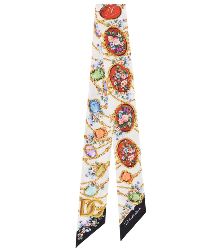 Photo: Dolce&Gabbana DG silk scarf