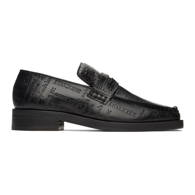 Photo: Martine Rose Black Embossed Roxy Loafers