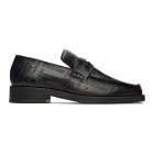 Martine Rose Black Embossed Roxy Loafers