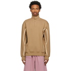 Jacquemus Tan Le Sweatshirt Moisson Turtleneck