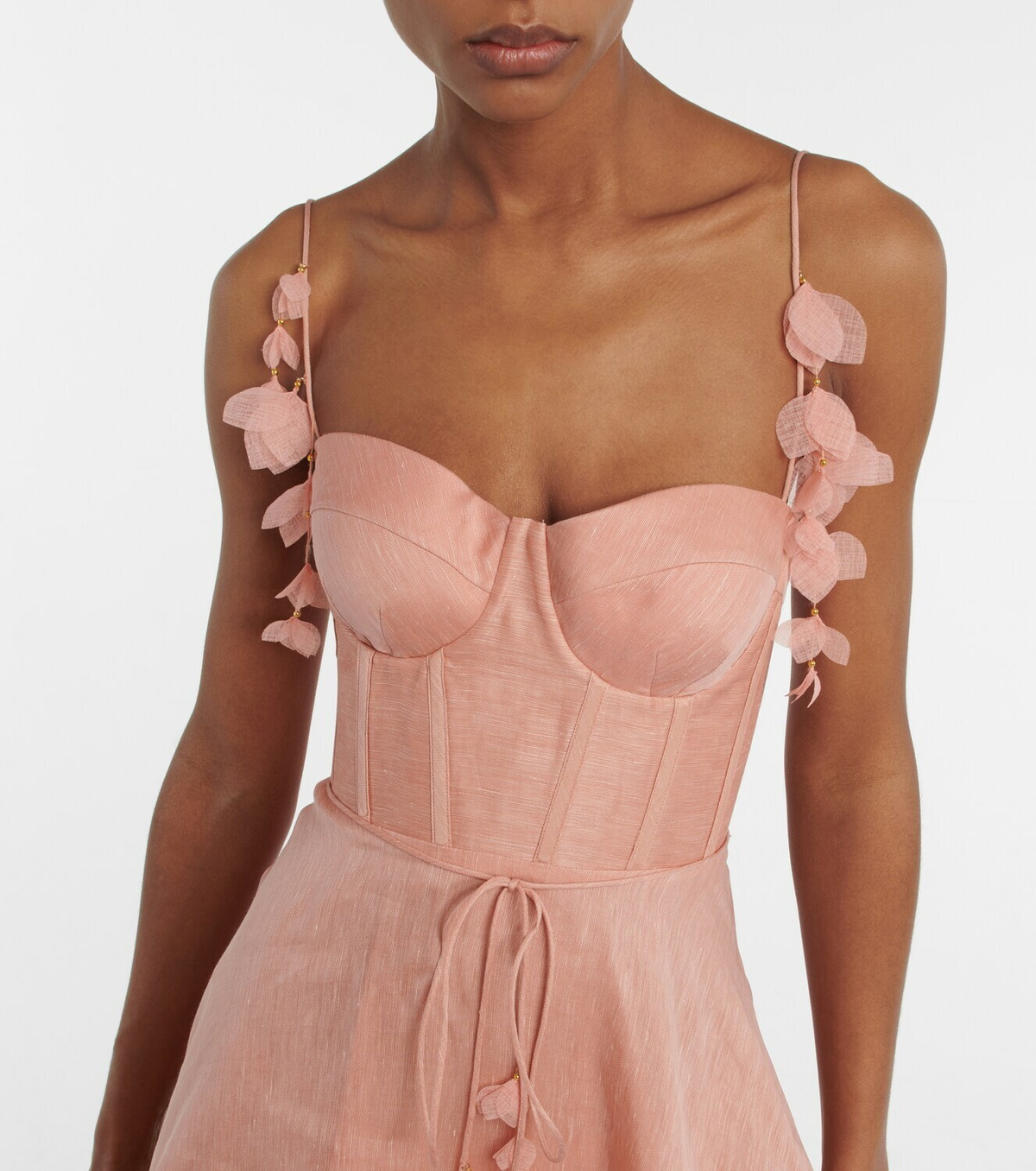 Zimmermann - Linen and silk midi dress Zimmermann