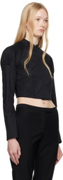 COLLEEN ALLEN Black Cotton Bodice Shirt