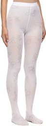 Ashley Williams White Bow Tights