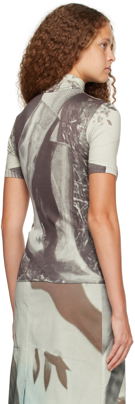 ELLISS Gray Belted T-Shirt