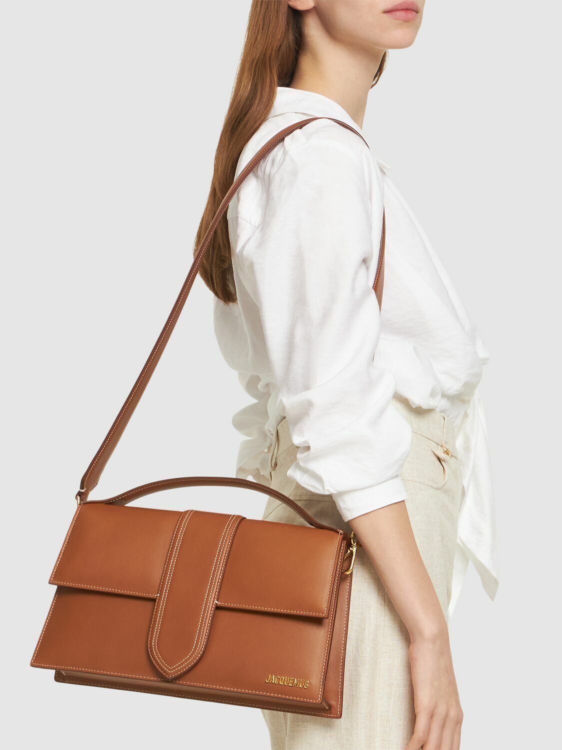 JACQUEMUS - Le Bambinou Leather Top Handle Bag Jacquemus
