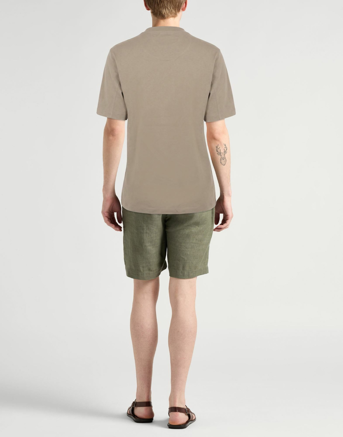 Brunello Cucinelli Mens T-shirt Khaki
