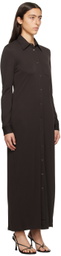Filippa K Brown Slim Maxi Dress