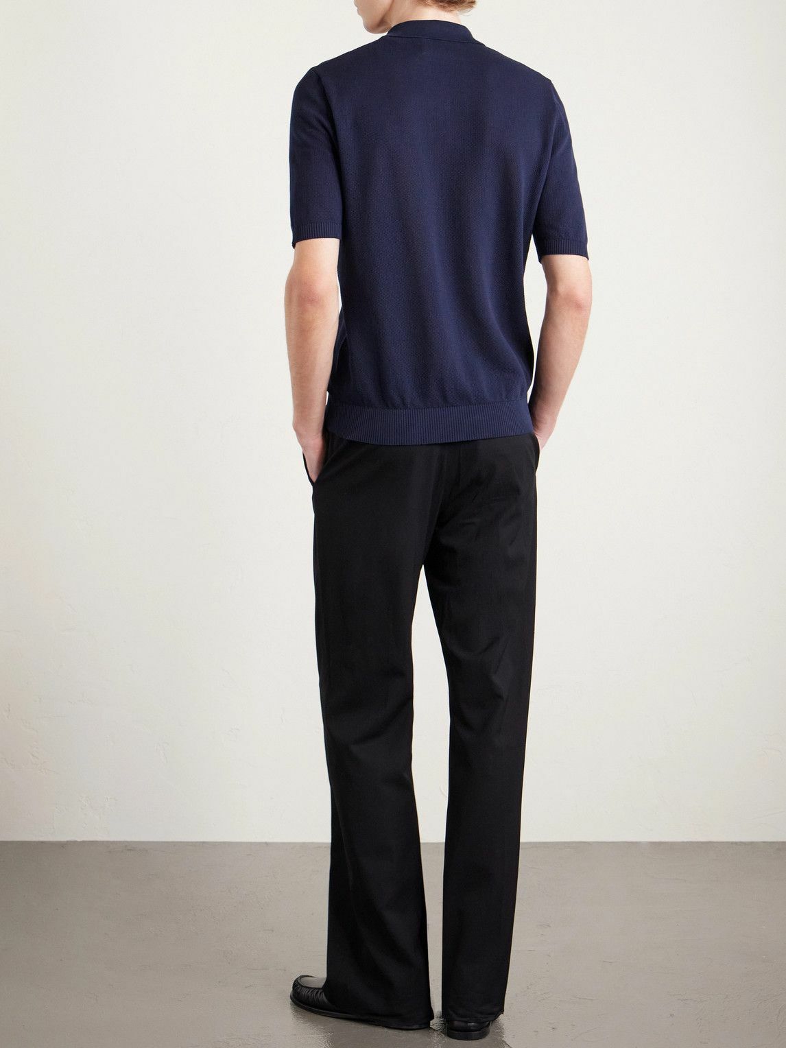 Eleventy - Cotton Polo Shirt - Blue