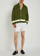 Bode Marsh Crotchet-cotton Shirt Green