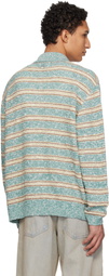 WOOYOUNGMI Blue Striped Cardigan