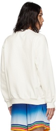 Casablanca White 'Casa Way' Sweatshirt