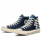 Converse Men's x Eric Emanuel Chuck Taylor 70s High Sneaker in Navy/Blue/Egret