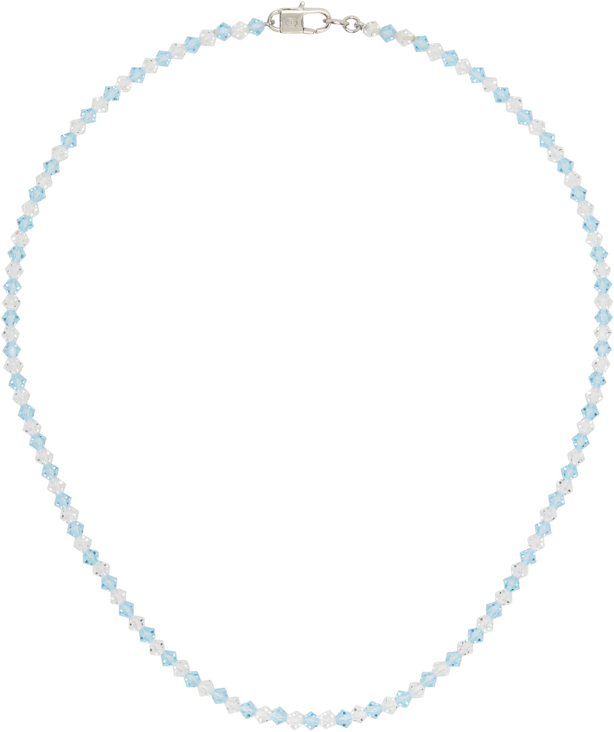 Hatton Labs - Facet Tennis Silver Cubic Zirconia Necklace
