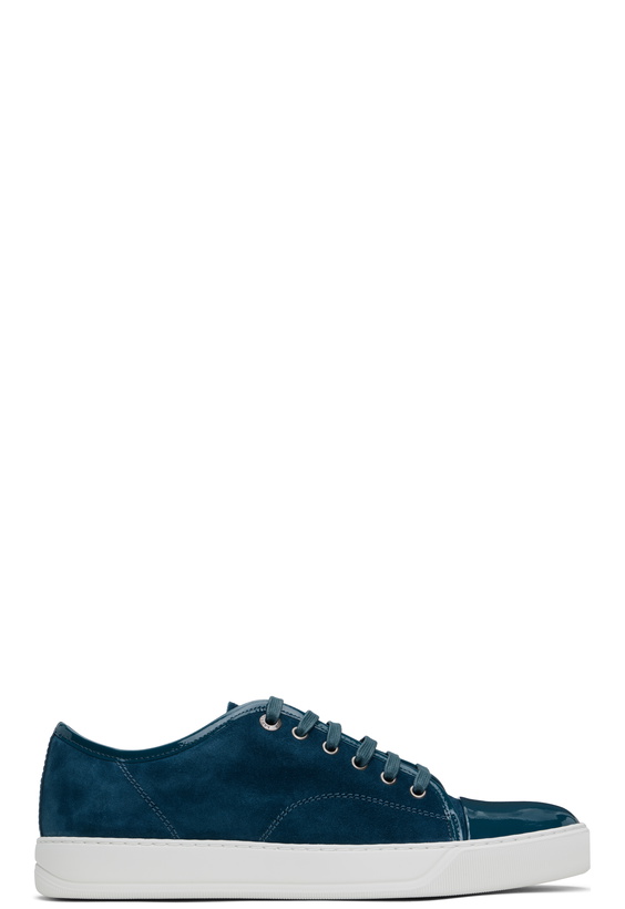 Photo: Lanvin Blue DBB1 Suede & Leather Sneakers