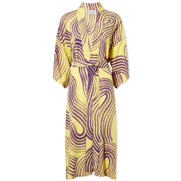 Photo: Suku Flux Print Kimono Robe Dress