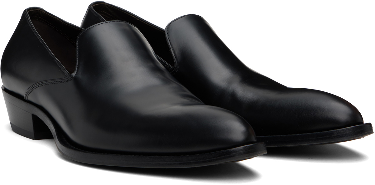 【関税&送料込】The Row Black Leather Awar Loafers Awar leather loafers in black - The Row | Mytheresa