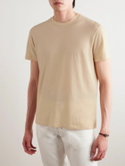 TOM FORD - Logo-Embroidered Cotton-Blend Jersey T-Shirt - Neutrals