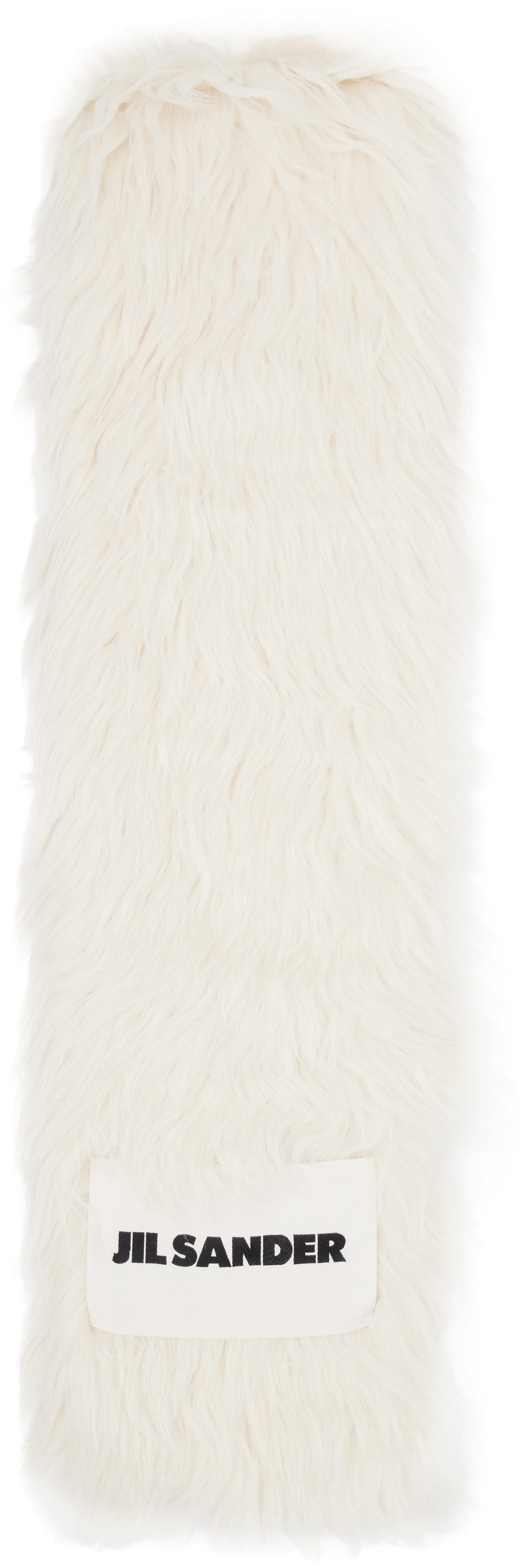 Jil Sander Off-White Alpaca Scarf