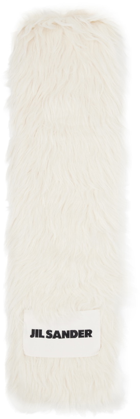 Photo: Jil Sander Off-White Alpaca Scarf