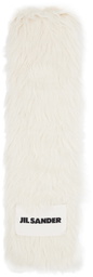 Jil Sander Off-White Alpaca Scarf