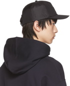 Valentino Garavani Black Silk VLogo Cap