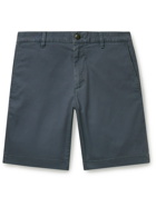 FAHERTY - Island Life Stretch Organic Cotton and TENCEL-Blend Twill Shorts - Blue