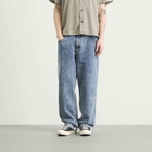 Polar Skate Co. Men's 93 Loose Straight Jeans in Heavy Washed Blue