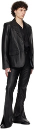Deadwood Black Stanley Leather Blazer