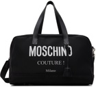Moschino Black 'Moschino Couture' Nylon Travel Duffle Bag