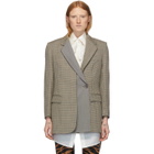 Ports 1961 Brown Wool Single-Button Blazer