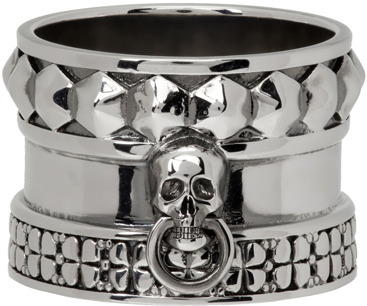Photo: Alexander McQueen Silver Skull Spike Ring