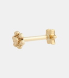 Maria Tash Flower 18kt gold single earring with diamonds
