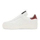 Article No. White and Burgundy 0517 Low-Top Sneakers