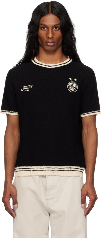 Photo: Andersson Bell Black Football Short Sleeve T-shirt
