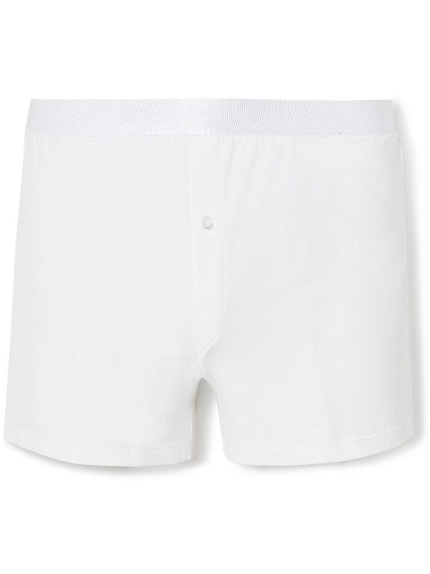Photo: CDLP - Stretch-Lyocell Boxer Shorts - White