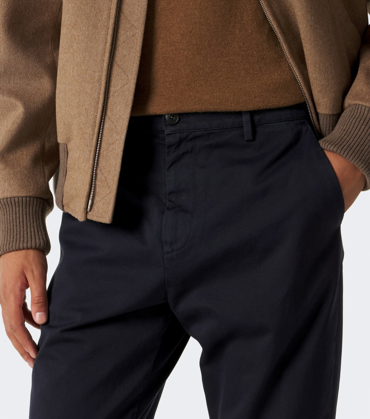 Canali Cotton straight chinos