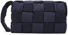 Bottega Veneta Navy Maxi Padded Tech Cassette Bag