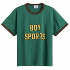 Le Père Men's Boy Sports Ringer T-Shirt in Lorien Green