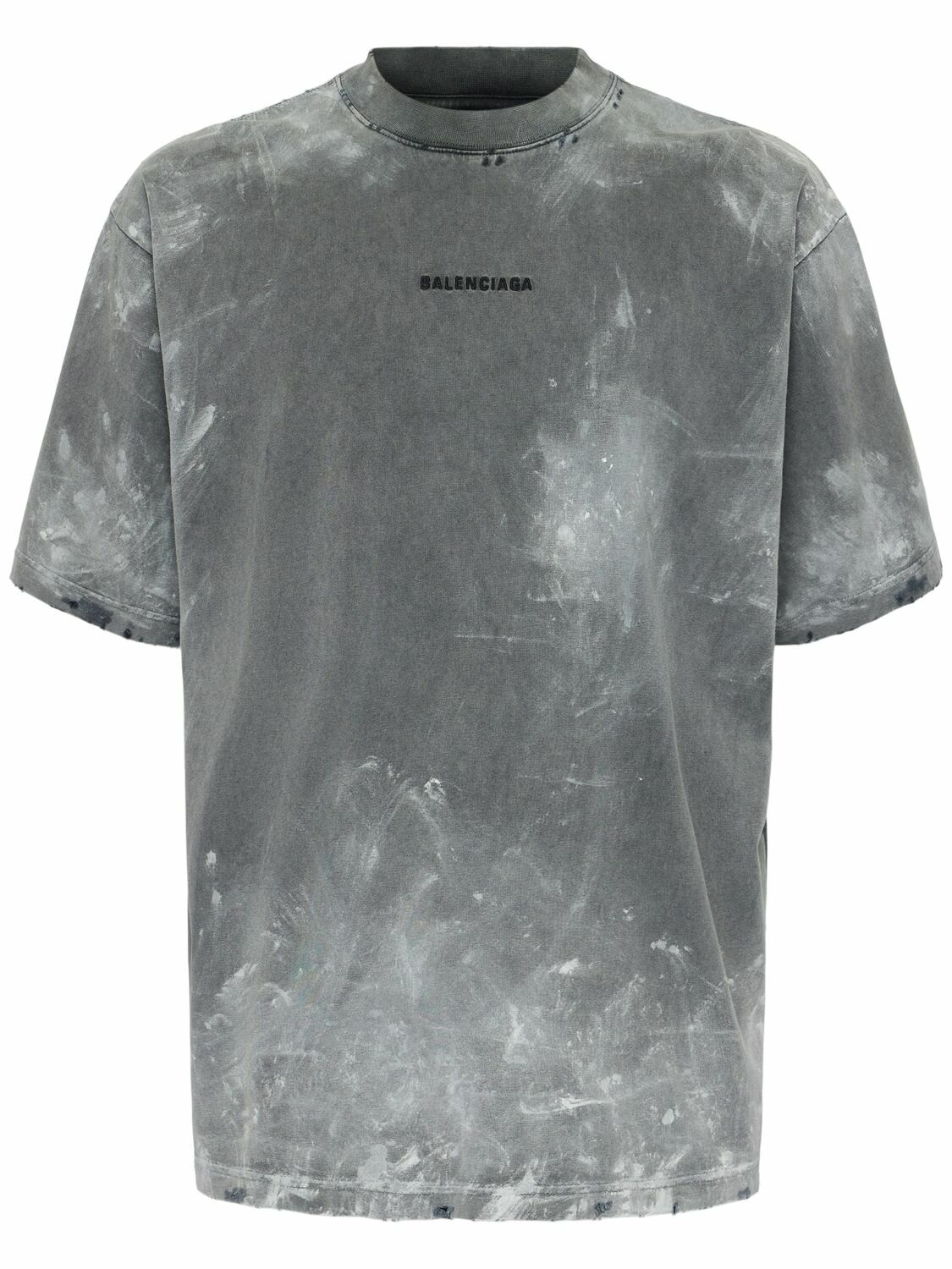BALENCIAGA Vintage Washed Cotton T-shirt Balenciaga