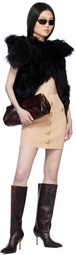 Balmain Pink Knit Buttons Miniskirt