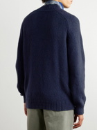De Bonne Facture - Wool-Bouclé Sweater - Blue